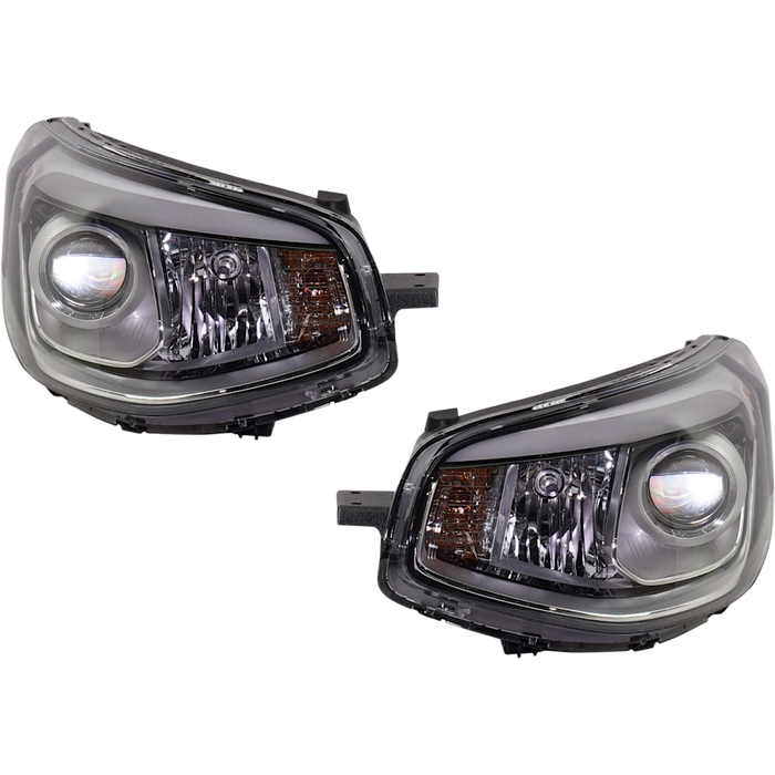 Kia Soul Headlight Set Halogen Projector Type Chrome Bezel 1 Pair Performance Set - KI2505100