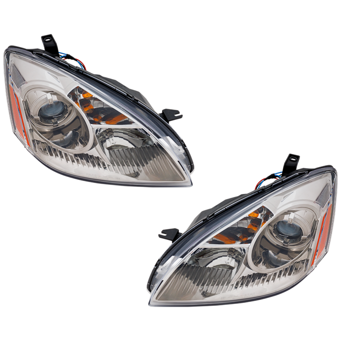 Nissan Altima Headlight Set Projector Type W/Gun Metal Bezel Performance Set - NI2505112