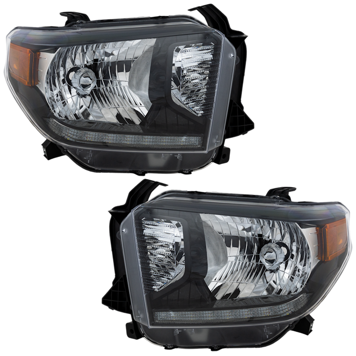 Toyota Tundra Limited/SR/SR5 Headlight Set W/Level Adjuster Bezel Performance Set - TO2505126