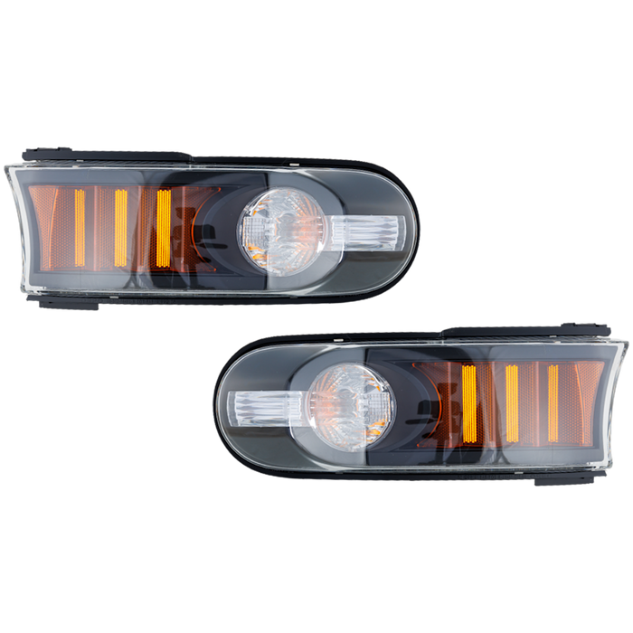 Toyota FJ Cruiser Front Turn Signal Light Set Clear Lens Bezel - TO2536107