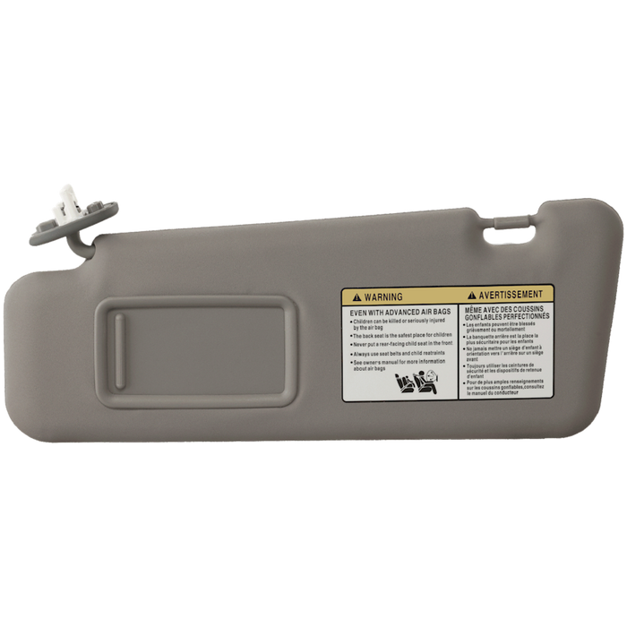 Toyota Highlander Driver Side Sun Visor Gray W/Vanity Lamp - TO2942106