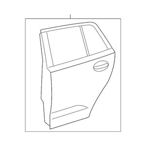 Carcasa de la puerta trasera del lado del conductor image