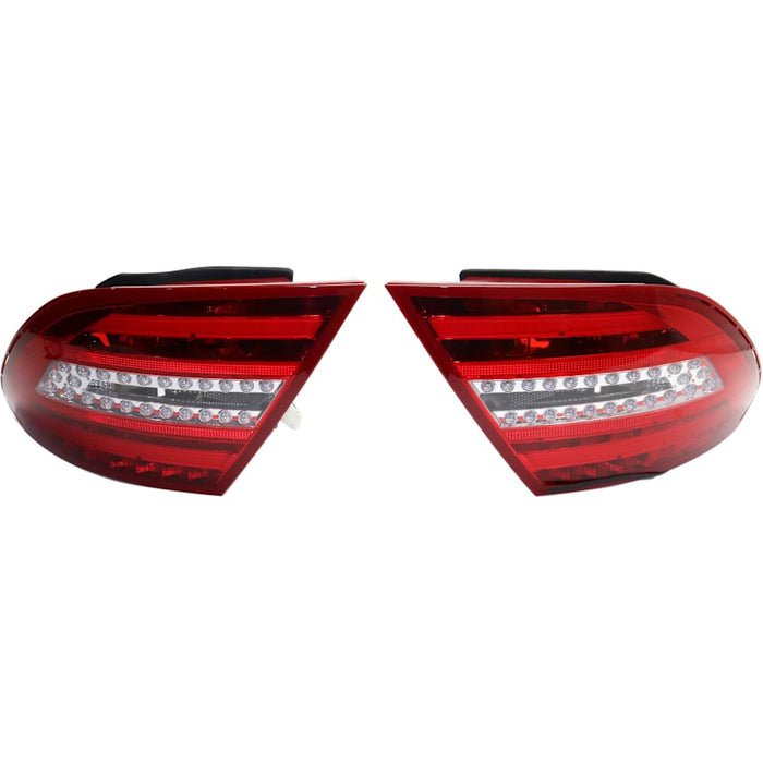 Mercedes-Benz C250/C300/C350/C63 AMG Tail Light Set W204 Led Red/Clear Lens Coupe/Sedan - MB2811100