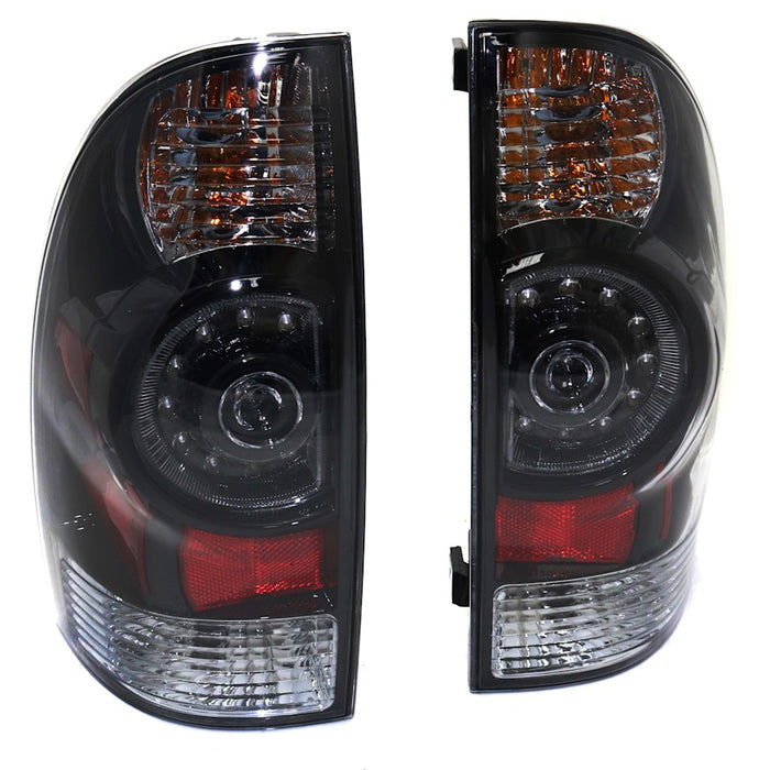 Toyota Tacoma Tail Light Set Led W/Clear Lens Bezel - TO2811149