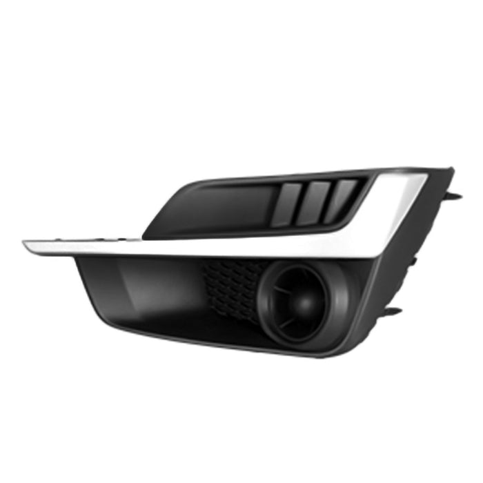Subaru Impreza Front Driver Side Bumper Insert Fog Lamp Opening Cover For Use W/O Fog Lamps W/Painted Silver Molding - SU1038111