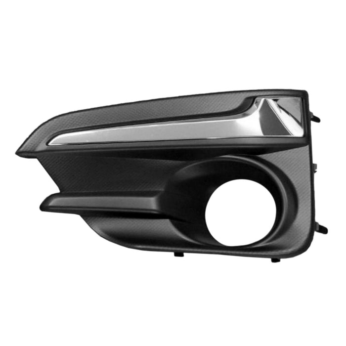 Subaru Impreza Front Driver Side Bumper Insert Fog Lamp Bezel For Use W/Fog Lamps W/Chrome Trim Hatchback/Sedan - SU1038113