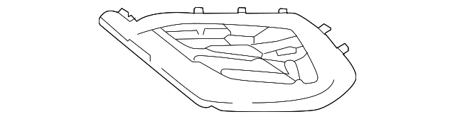 Subaru WRX Outer Grille Bumper Insert Base - SU1038187