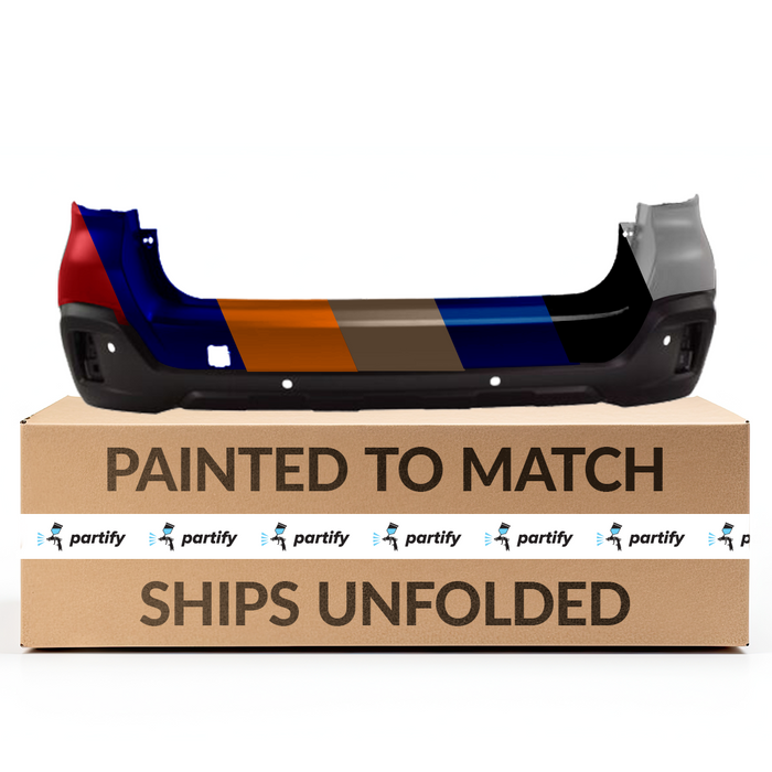 Subaru Outback CAPA Certified Rear Bumper With Sensor Holes (ONLY TOP PART PAINTED) - SU1100190C