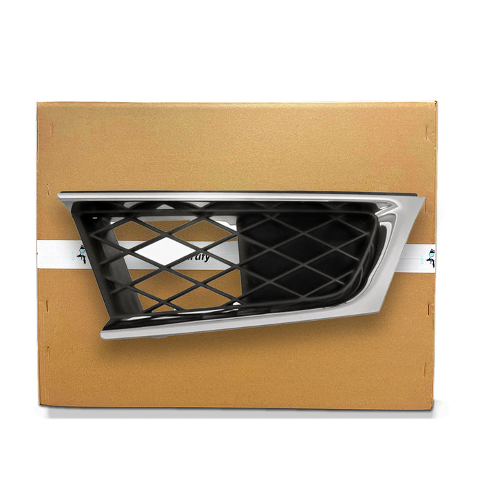 Subaru Impreza OEM Grille Driver Side Outer Matte Black With Chrome Moulding - 91121FE220