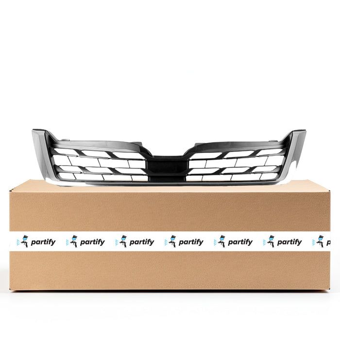 Subaru Forester CAPA Certified Grille Matte Black W/Chrome Mldg Lower Assembly - SU1200169C