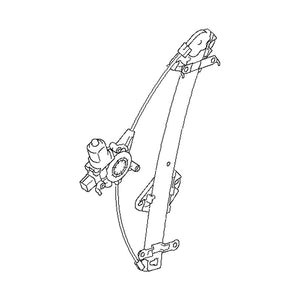 Rear Driver Side Window Regulator image