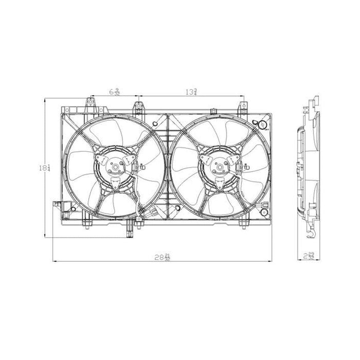 Subaru Forester Engine Cooling Fan Assembly - SU3115114