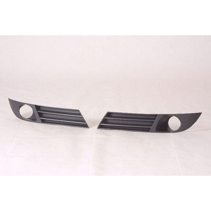 Saturn Aura Lower CAPA Certified Grille Driver Side Outer With Fog Lamp Hole Matte Black Xr Model - GM1200581C