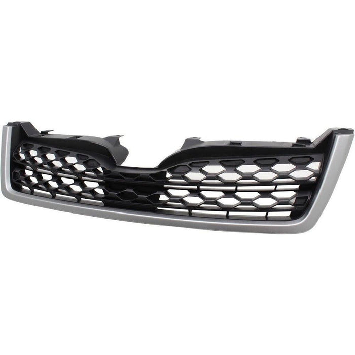 2014-2016 Subaru Forester Grille 2.5L Matte Dark Gray With Painted Gray Moulding - SU1200167-Partify-Painted-Replacement-Body-Parts