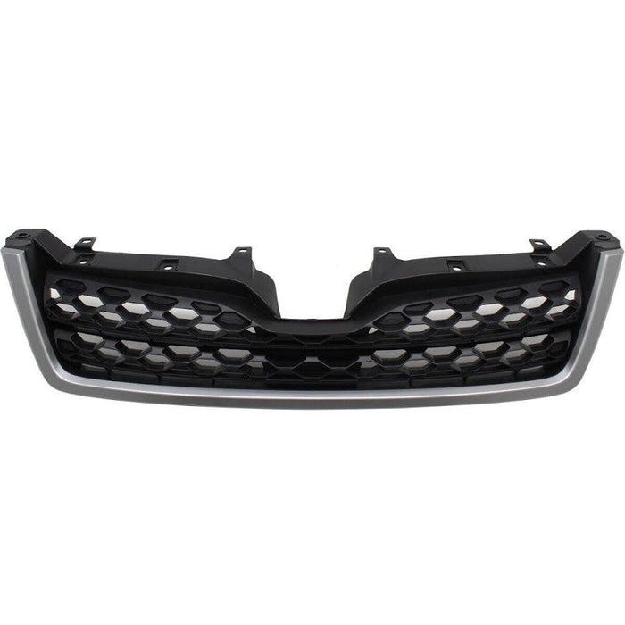 2014-2016 Subaru Forester Grille 2.5L Matte Dark Gray With Painted Gray Moulding - SU1200167-Partify-Painted-Replacement-Body-Parts