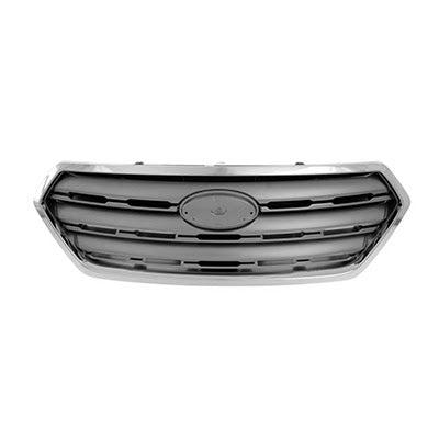 2015-2017 Subaru Outback Grille Painted Silver Gray With Chrome Moulding - SU1200159-Partify-Painted-Replacement-Body-Parts