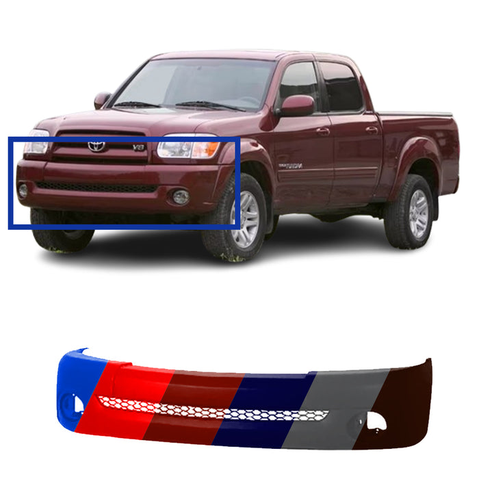 Toyota Tundra CAPA Certified Front Bumper Without Flare Holes - TO1000254C