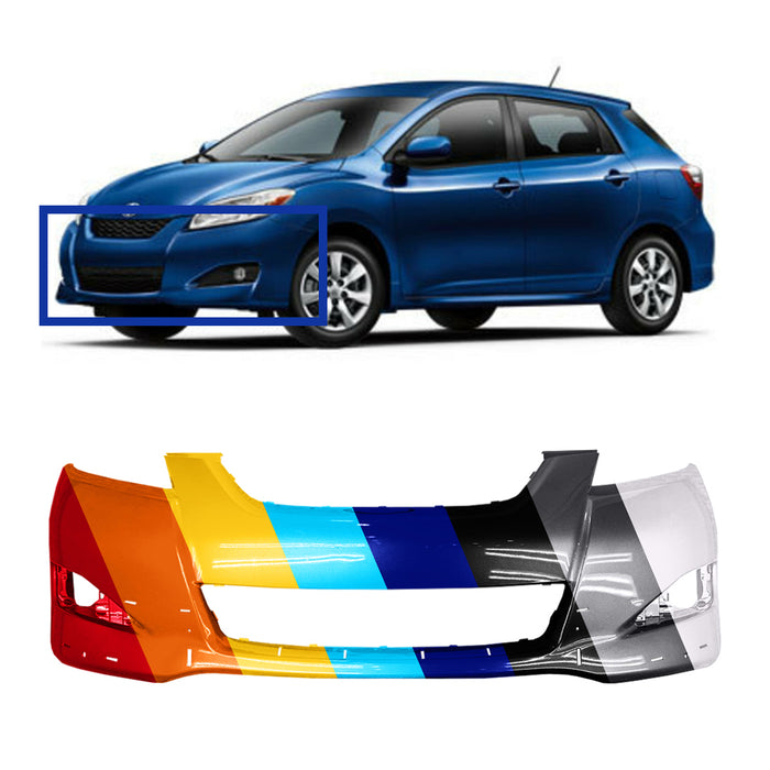 Toyota Matrix CAPA Certified Front Bumper With Spoiler Holes - TO1000345C