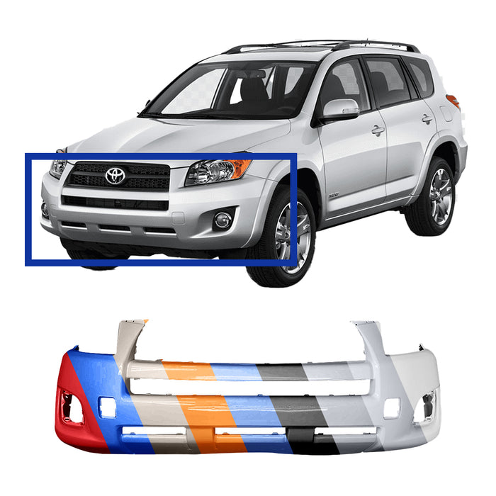 Toyota RAV4 Sport CAPA Certified Front Bumper - TO1000351C