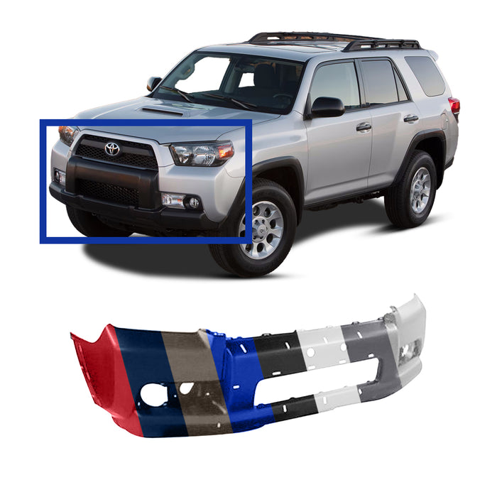 Toyota 4Runner CAPA Certified Front Bumper With Holes For Brush Guard - TO1000365C