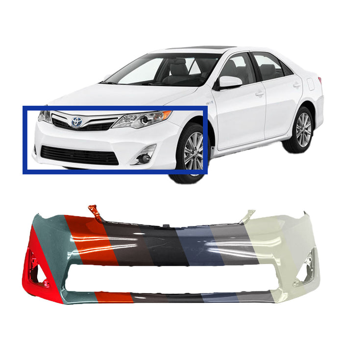 Toyota Camry LE/XLE/Hybrid CAPA Certified Front Bumper - TO1000378C