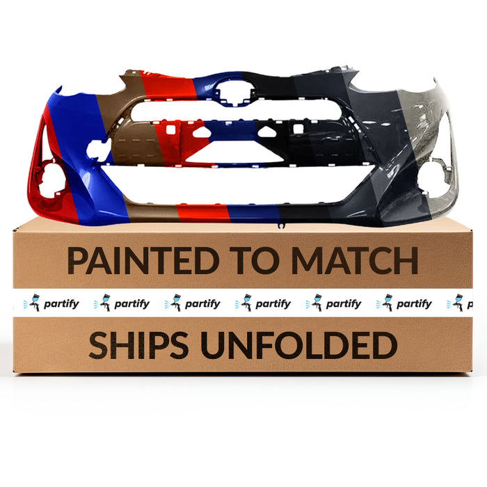 Toyota Prius C OEM Front Bumper With Fog Light Holes & With Tow Hook & Without Sensor Holes - 5211952996