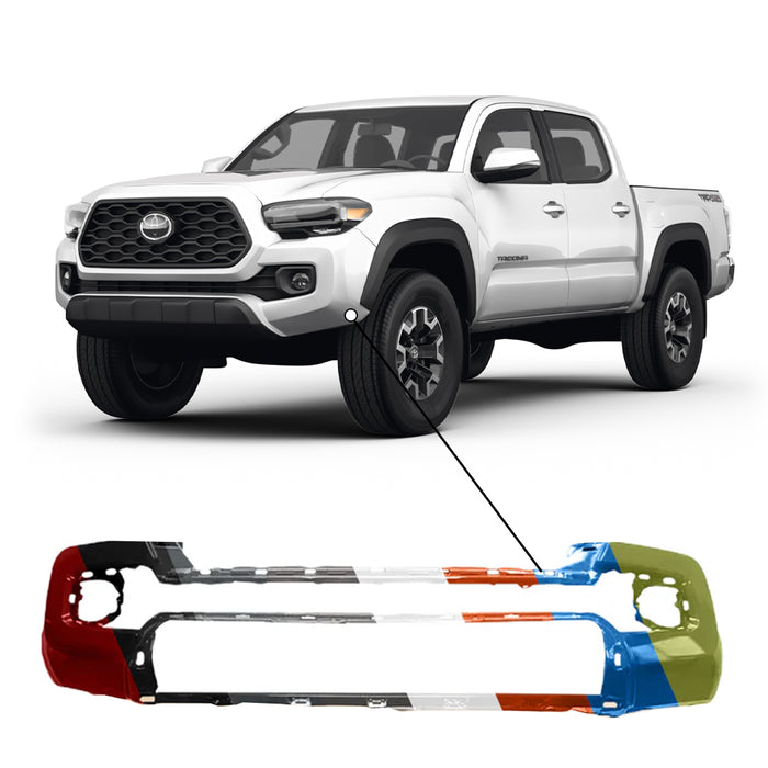 FitParts Front Bumper Cover For 2016-2020 Toyota Tacoma – Primed, With Fog Light Holes, TO1000414-CF