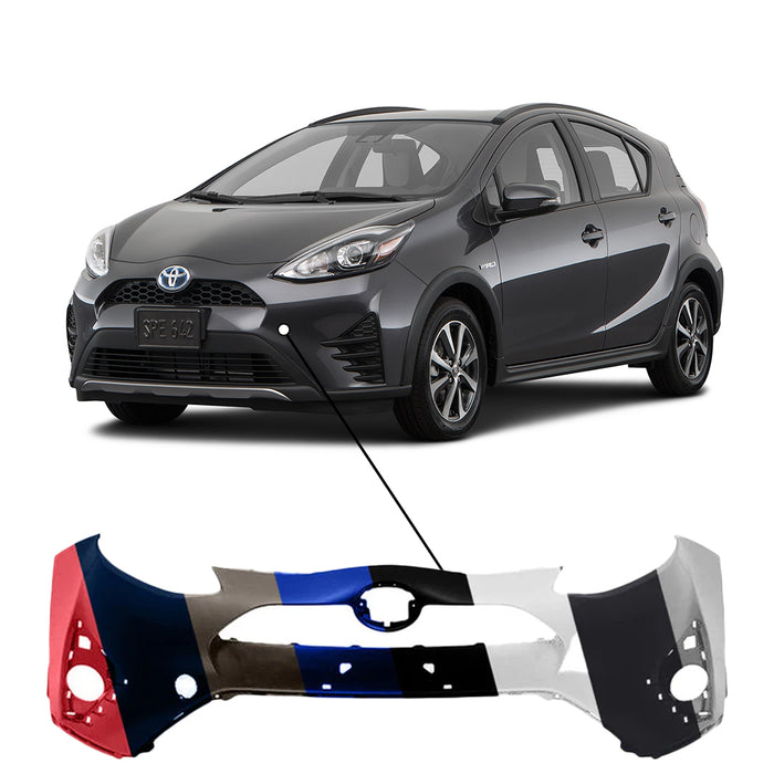 To1000464 2018-2019 Toyota Prius C Front Bumper - TO1000444 — Partify