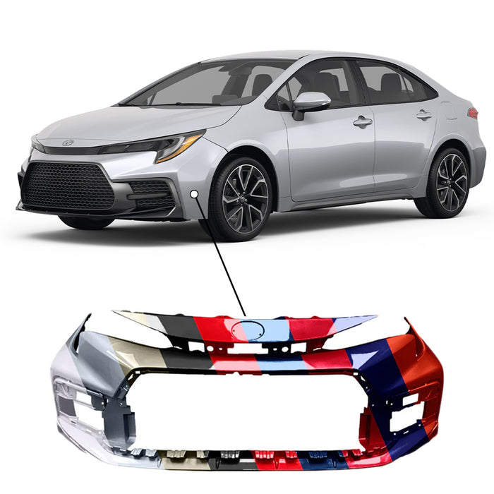 To1000464 2020-2022 Toyota Corolla USA SE/XSE Sedan Front Bumper - TO1000460 ...
