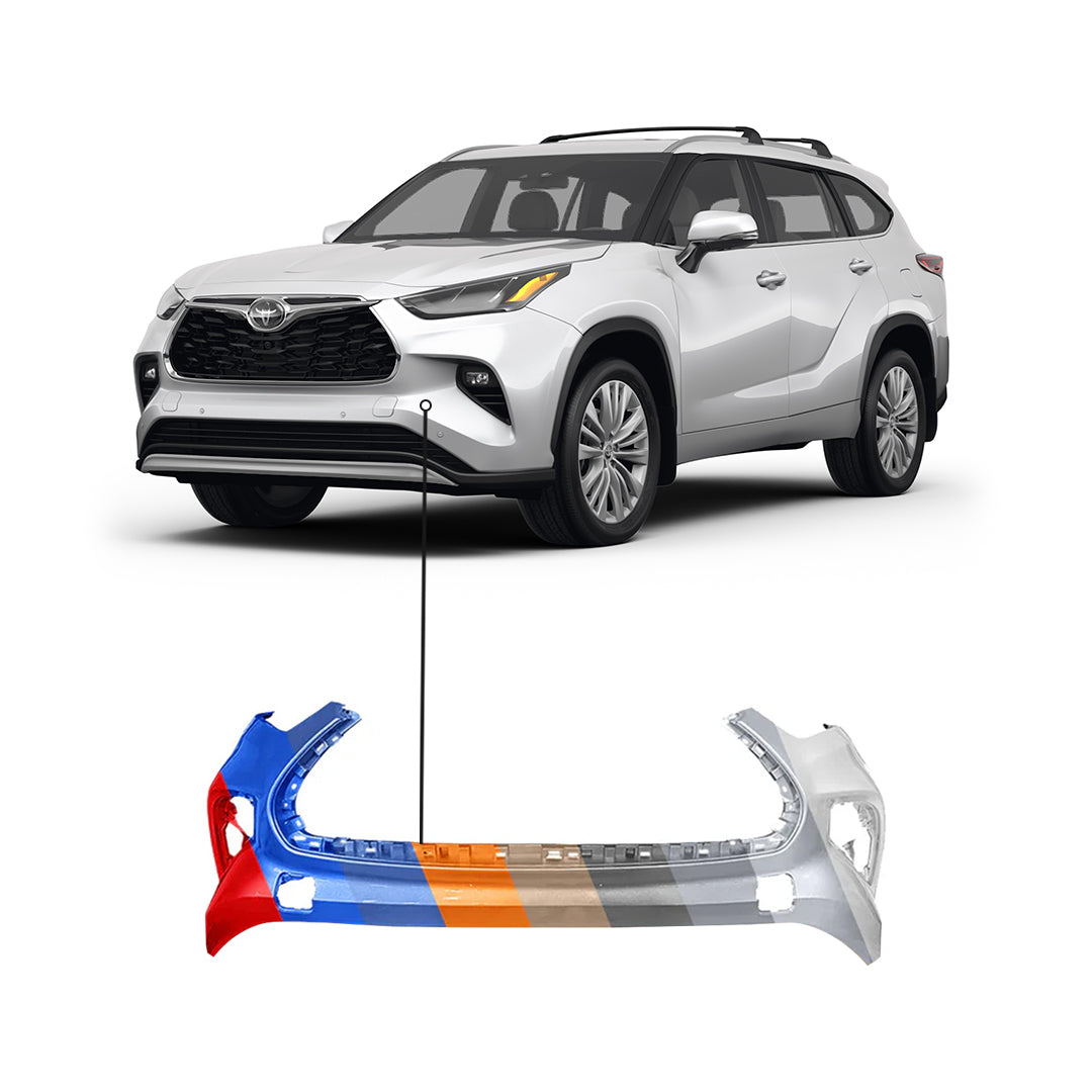 2020-2026 Toyota Highlander L/LE/XLE Front Bumper Without Sensor