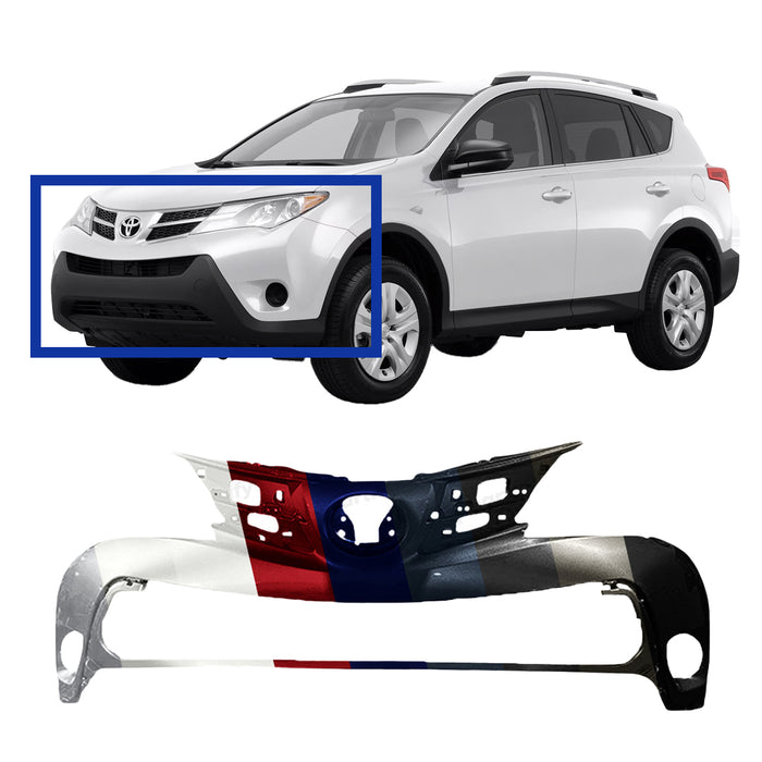 Toyota RAV4 CAPA Certified Front Bumper - TO1014101C