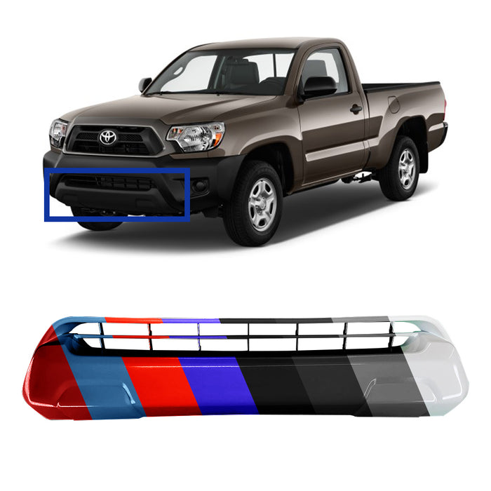 Toyota Tacoma Pickup 2WD Lower Grille Matte-Gray Base/Pre-Runner Model - TO1036133