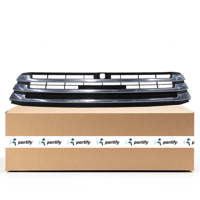 Toyota Highlander Lower Grille Chrome With Around View - TO1036175