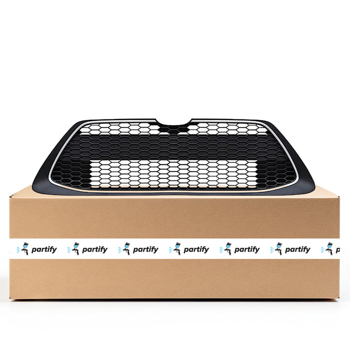 Parrilla inferior para Toyota Corolla Sedán, color negro texturizado con moldura plateada pintada, XLE para modelos fabricados en Norteamérica - TO1036205