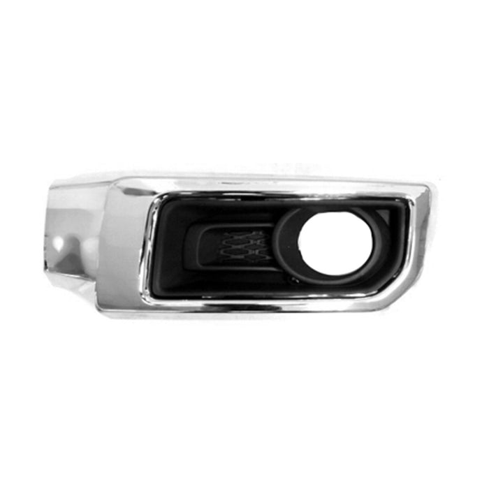 Toyota 4Runner Front Driver Side Bumper Insert Fog Lamp Bezel W/Chrome Trim For Use W/Fog Lamps - TO1038180
