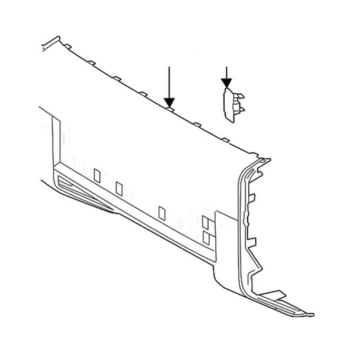 Toyota Land Cruiser Center Moulding Assy Front Bumper Molding - TO1044161