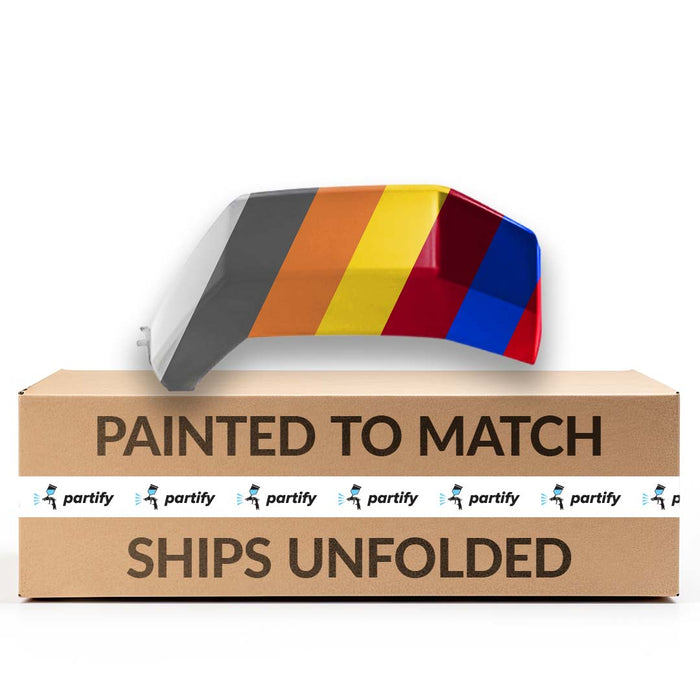 Moldura vertical para parachoques delantero del lado del pasajero de Toyota Tundra, color negro crudo/pintura a juego - TO1047126