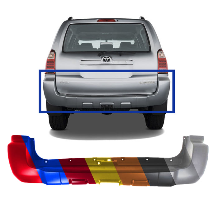 Toyota 4Runner CAPA Certified Rear Bumper With Trailer Hitch Cutout - TO1100253C