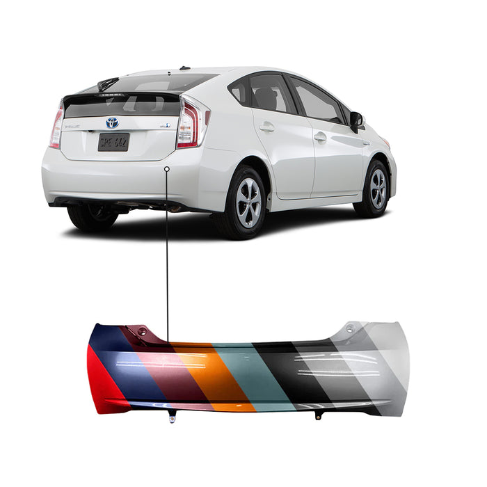2010-2015 Toyota Prius Rear Bumper With Spoiler Holes - TO1100280 — Partify