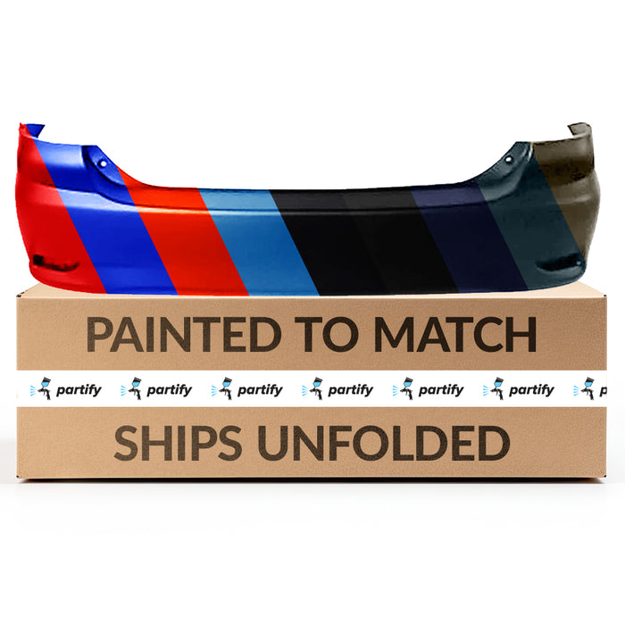 Toyota Corolla Sedan CAPA Certified Rear Bumper Without Spoiler Holes For Japan Manufactured Models - TO1100294C