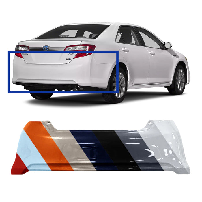 Toyota Camry LE/XLE/Hybrid CAPA Certified Rear Bumper - TO1100296C