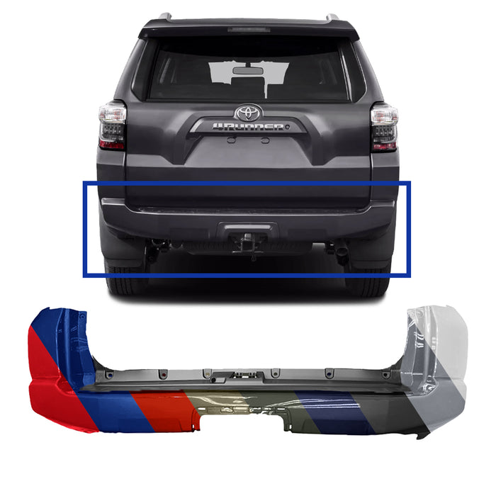 Toyota 4Runner SR5/Venture CAPA Certified Rear Bumper Without Sensor Holes - TO1100312C