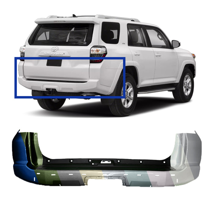 Toyota 4Runner Trail/Trail Premium/TRD Rear Bumper With Holes for Skid Plate - TO1100313