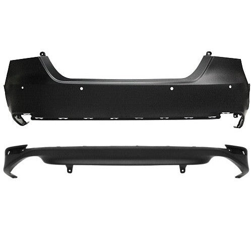 Toyota Camry Hybrid XLE/XLE/XLE Navi Rear Bumper W/Parking Sensors Cover/Valance Assembly - TO1100345