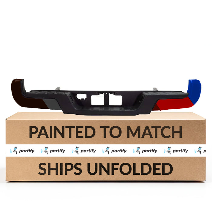 Toyota Tacoma CAPA Certified Rear Bumper Assembly Without Sensor Holes Without Tow Hitch - TO1103125C