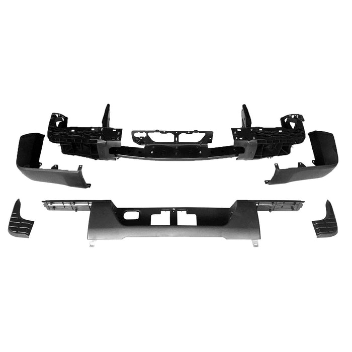 Toyota Tundra Rear Bumper Assembly Resin To 1-17 W/O Tow Hitch W/O Park W/O Blind Spot - TO1103131