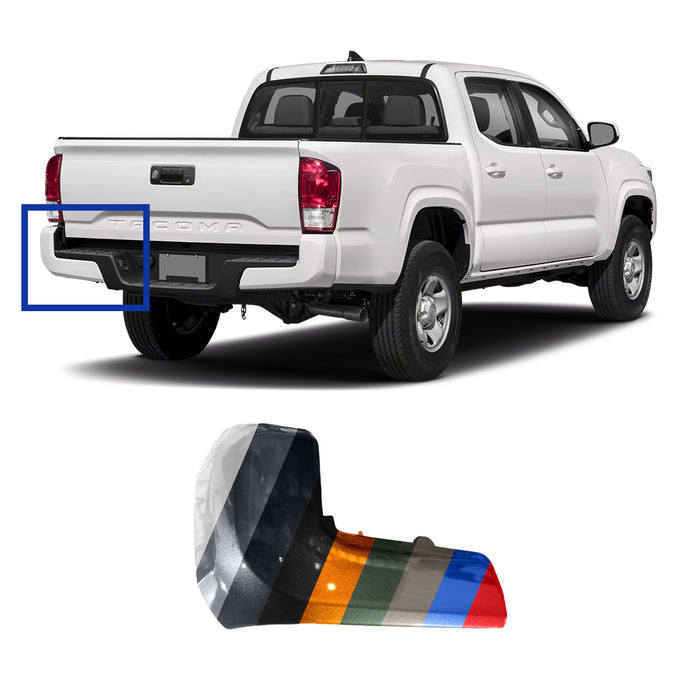 Toyota Tacoma Driver Side Rear Bumper End Without Sensor Holes - TO1104133