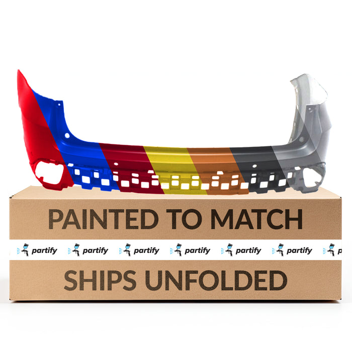 Toyota Highlander Rear Upper Bumper With Sensor Holes - TO1114101