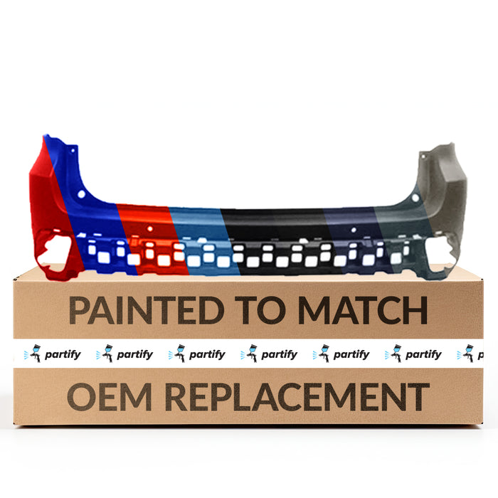 Toyota Highlander Base/Hybrid OEM Rear Upper Bumper With Sensor Holes - 521590E918