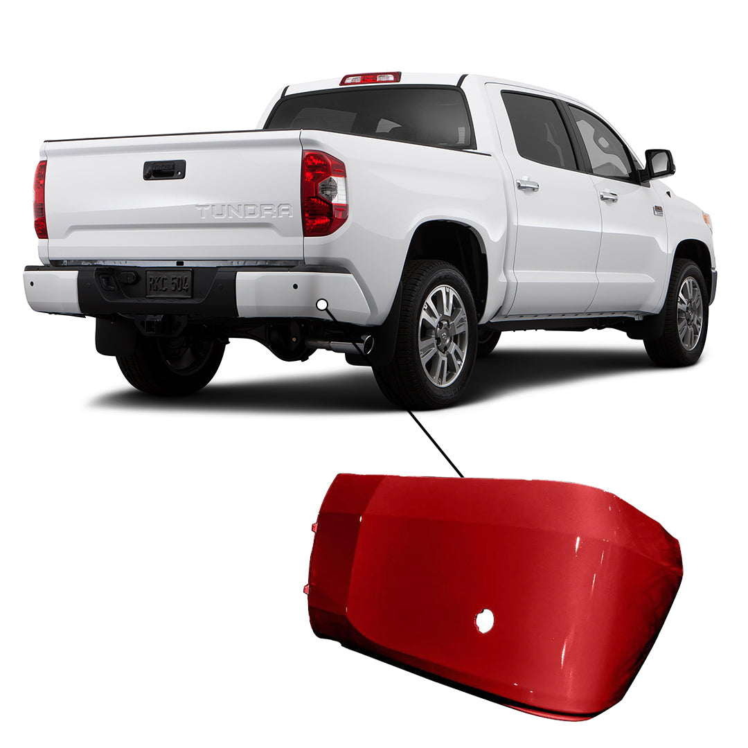 【美品・上部に凹み】Tundra 英語 2014-2016 Toyota Tundra Driver Side Rear Bumper End With Sensor